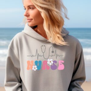 NURSE FLOWERS - HOODIE