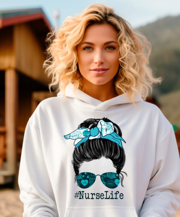 NURSE LIFE IN TEAL - HOODIE