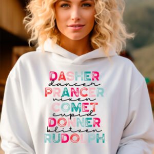 DASHER PRANCER COMET DONNER RUDOLPH